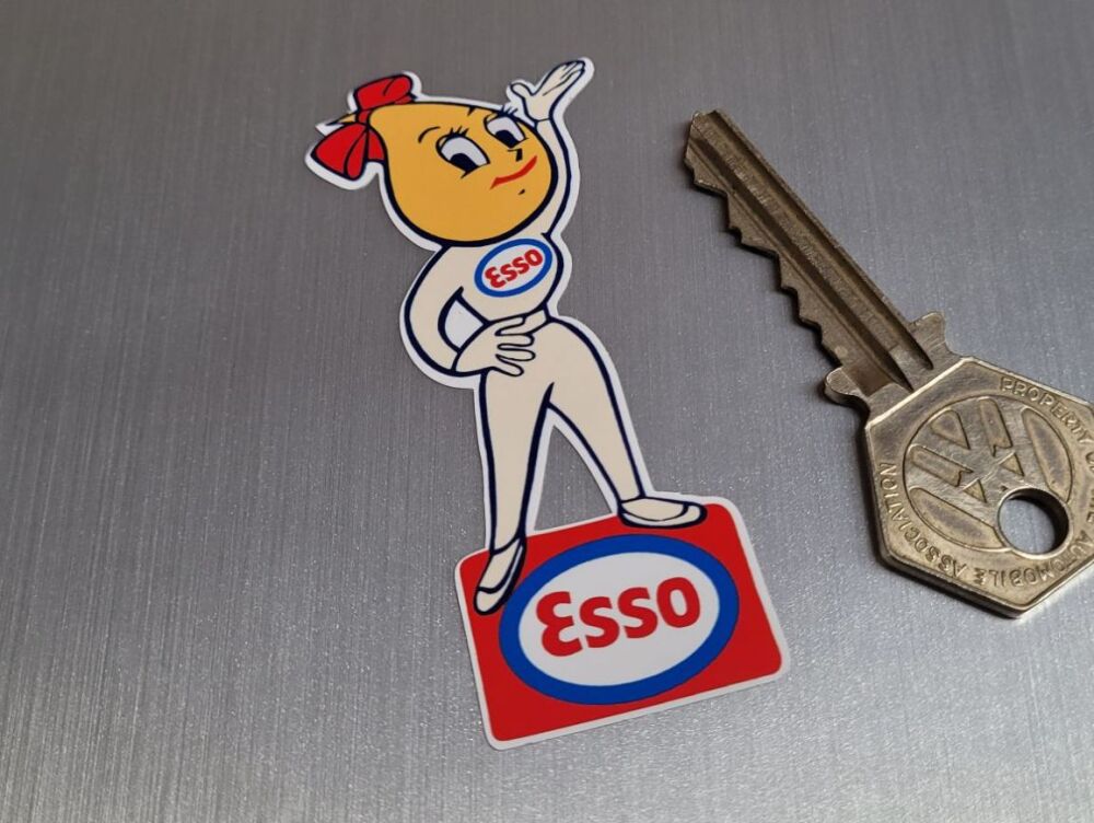 Esso Oil Drip Girl Stickers - 3" or 6" Pair
