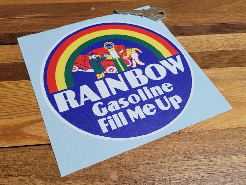 Rainbow Gasoline Sticker - 6