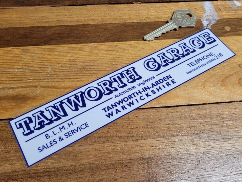 Tanworth Garage Warwickshire Dealers Window Sticker - 8"