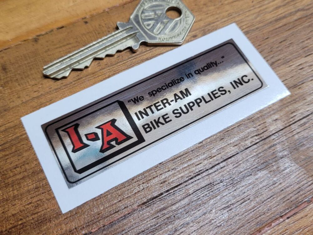I-A Inter-Am Bike Supplies Sticker - 3.25