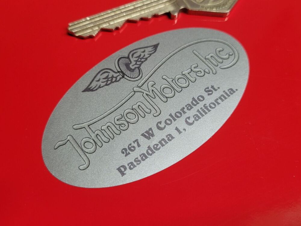 Johnson Motors Inc Oval Dealer Sticker - 2.75