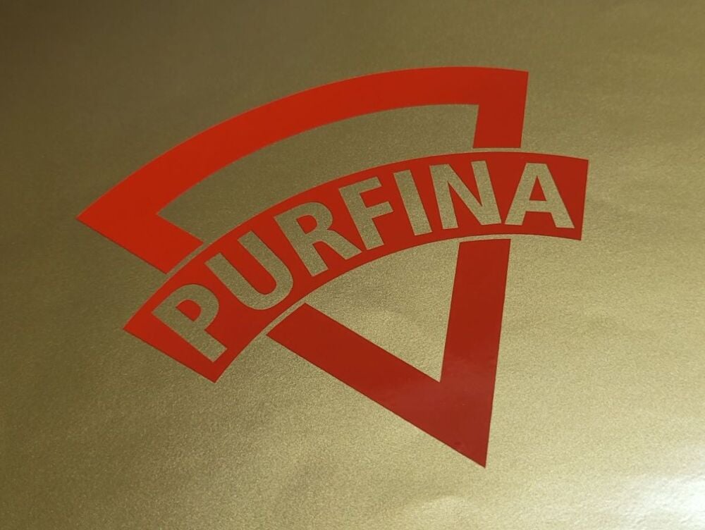 PurFina Old Style Cut Vinyl Petrol Can Sticker - 4" or 8"