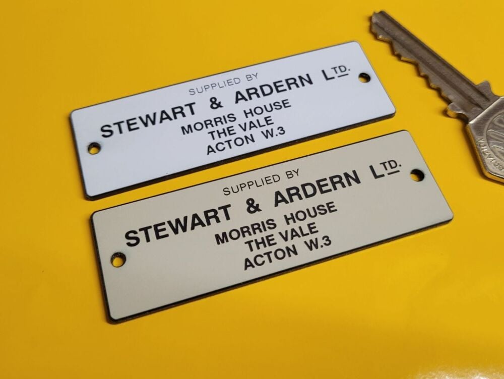 Stewart & Ardern Acton Dealer Badge - 3"
