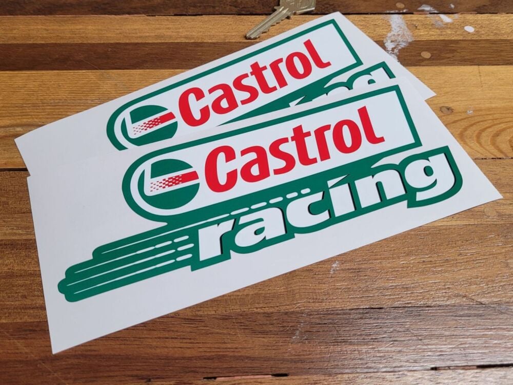 Castrol Racing Later Shaped Stickers - 6