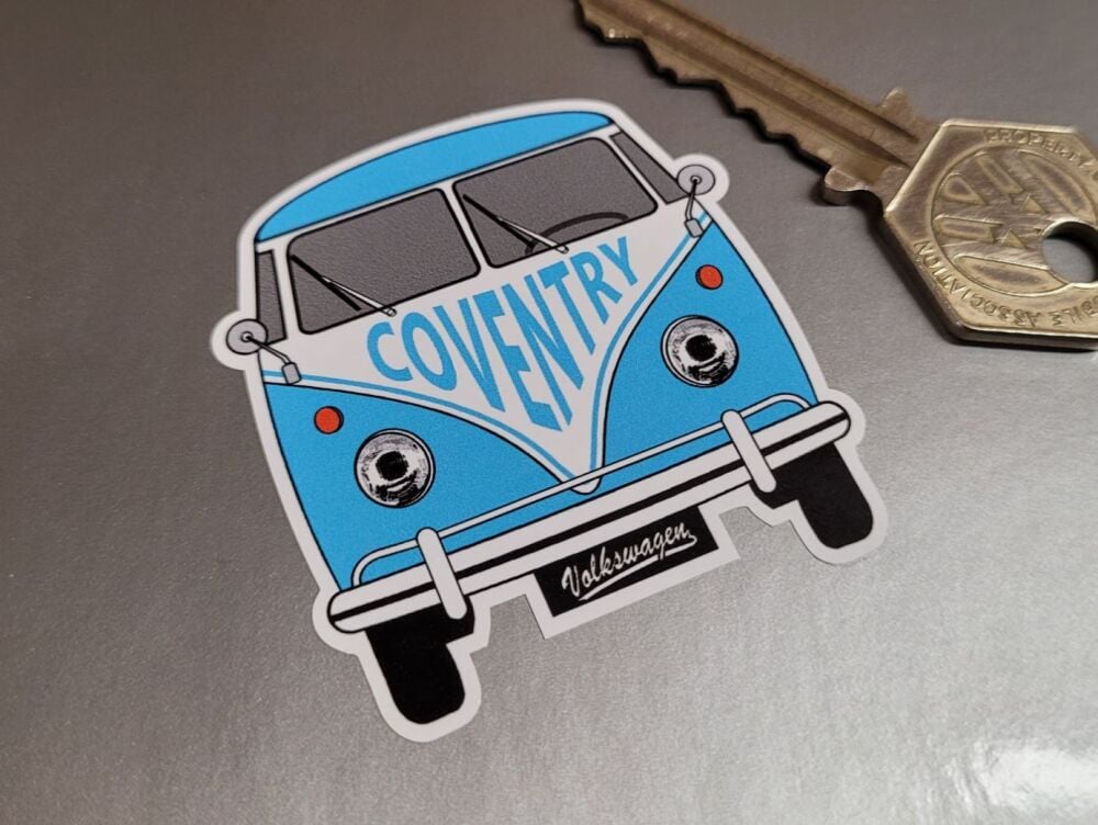Coventry Volkswagen Campervan Travel Sticker - 2"