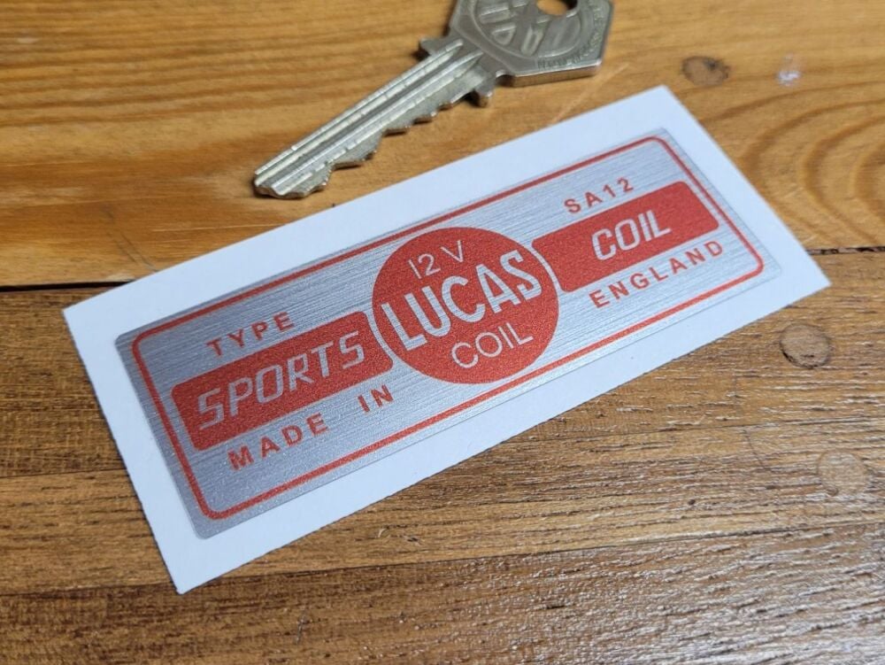 Lucas Sports Coil Brushed Foil Sticker - 12V SA12