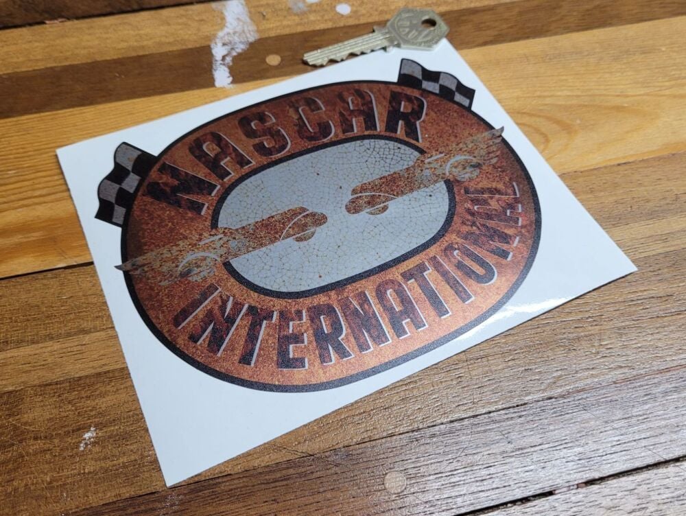 Nascar International Racing Rusty Sticker - 6"