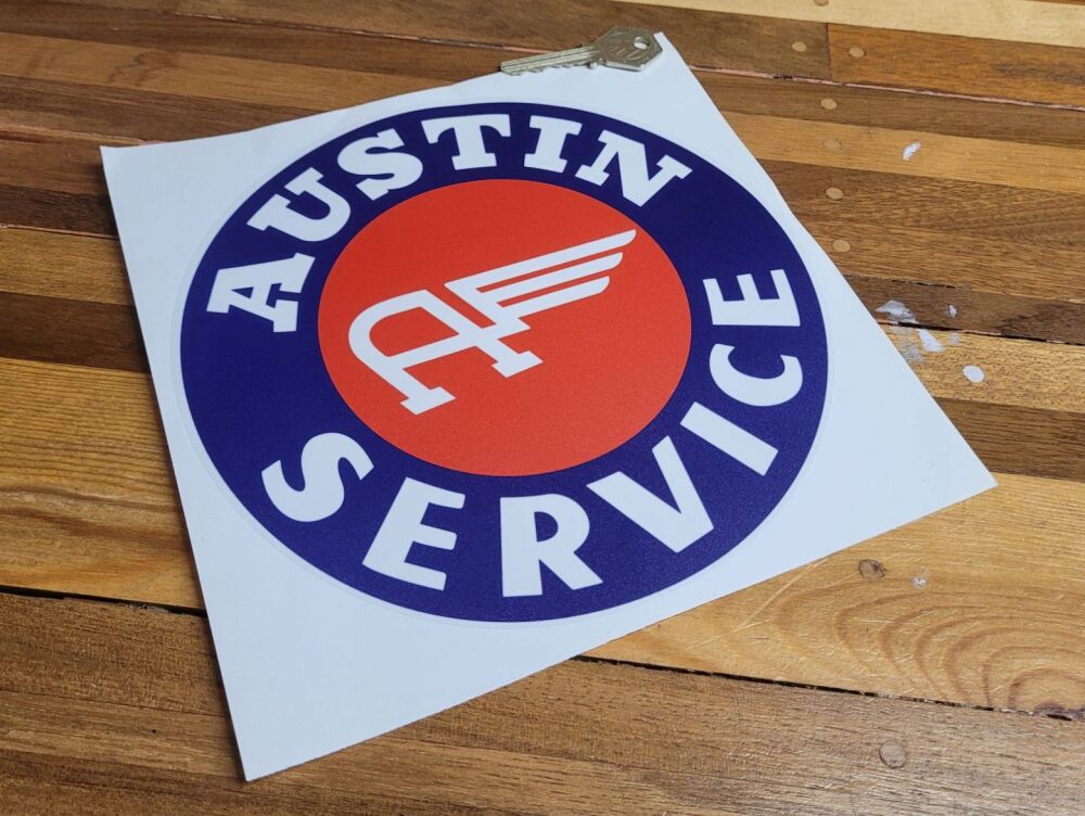Austin Service Globe Sign Sticker - 6