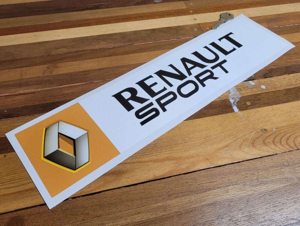 Renault Sport Number Plate Style Sticker - 16.75
