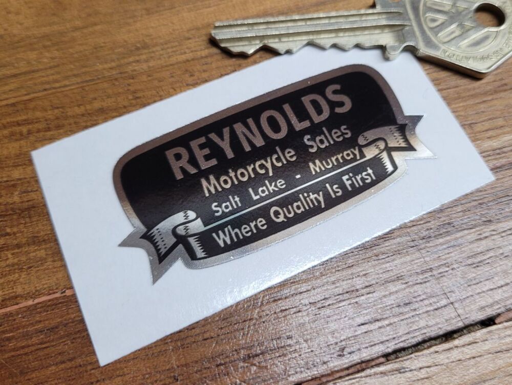 Reynolds Motorcycle Sales Dealer Sticker - 2.25