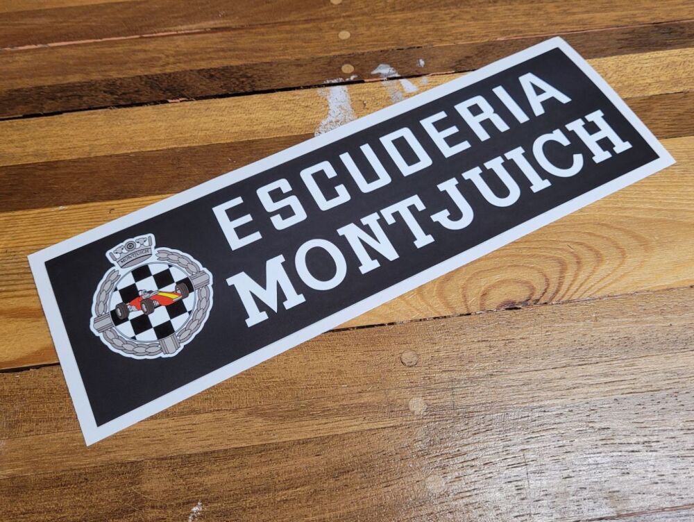 Escuderia Montjuich Racing Oblong Sticker - 6" or 10"