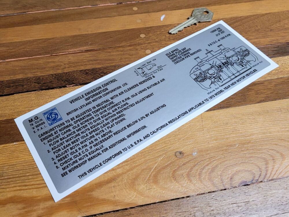 MG Midget Slam Panel Sticker - 9.25"