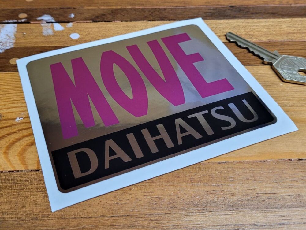 Daihatsu Move Mirrored Foil Sticker - 4.5"
