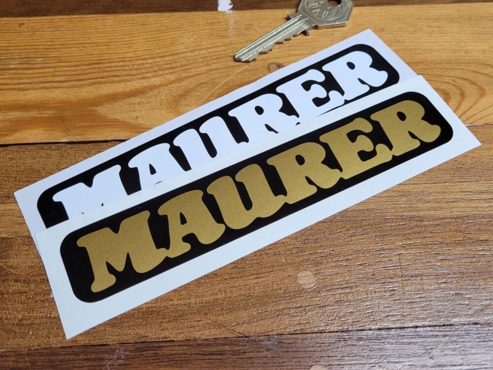 Maurer Text Sticker - 6"