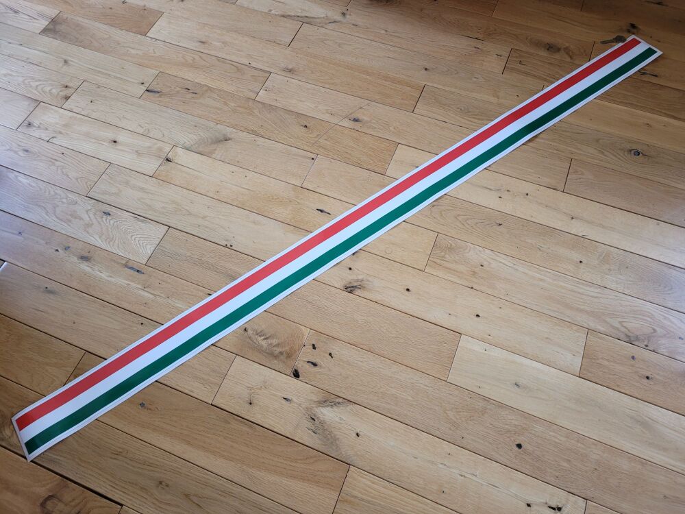 Italian Flag Stripe Sticker - 55.5" x 3" - Slight Second 297