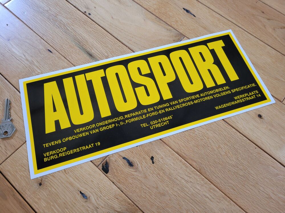 Autosport Sticker - 14.75" - Slight Second 061