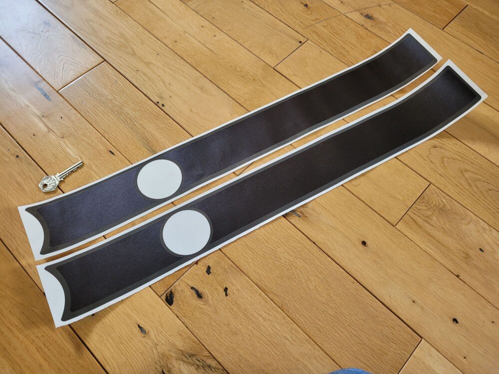 Tank Stripe Stickers - 25" Pair - Slight Second 180