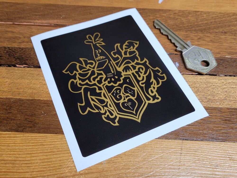 Maurer Logo Sticker - Black & Gold - 4"