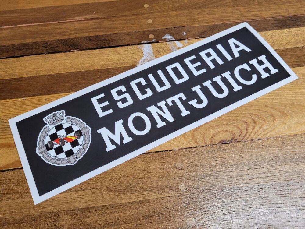 Escuderia Montjuich Spanish Racing Team Oblong Sticker - 19.5"