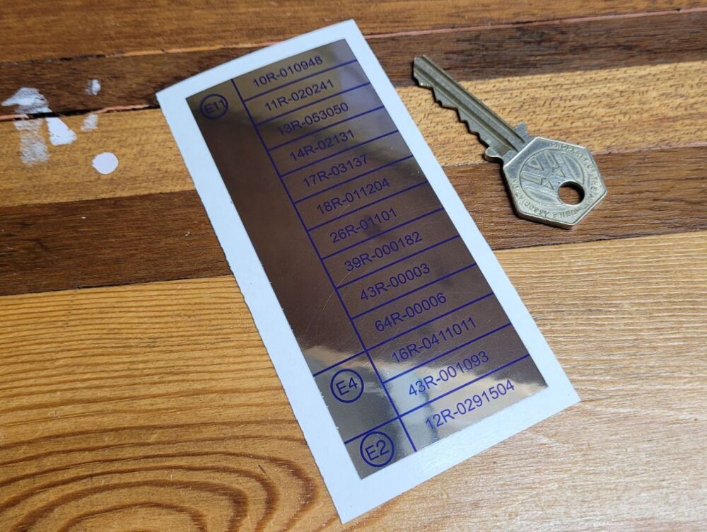 TVR Grffith 4.0 Vehicle Specification Sticker - 4.25"