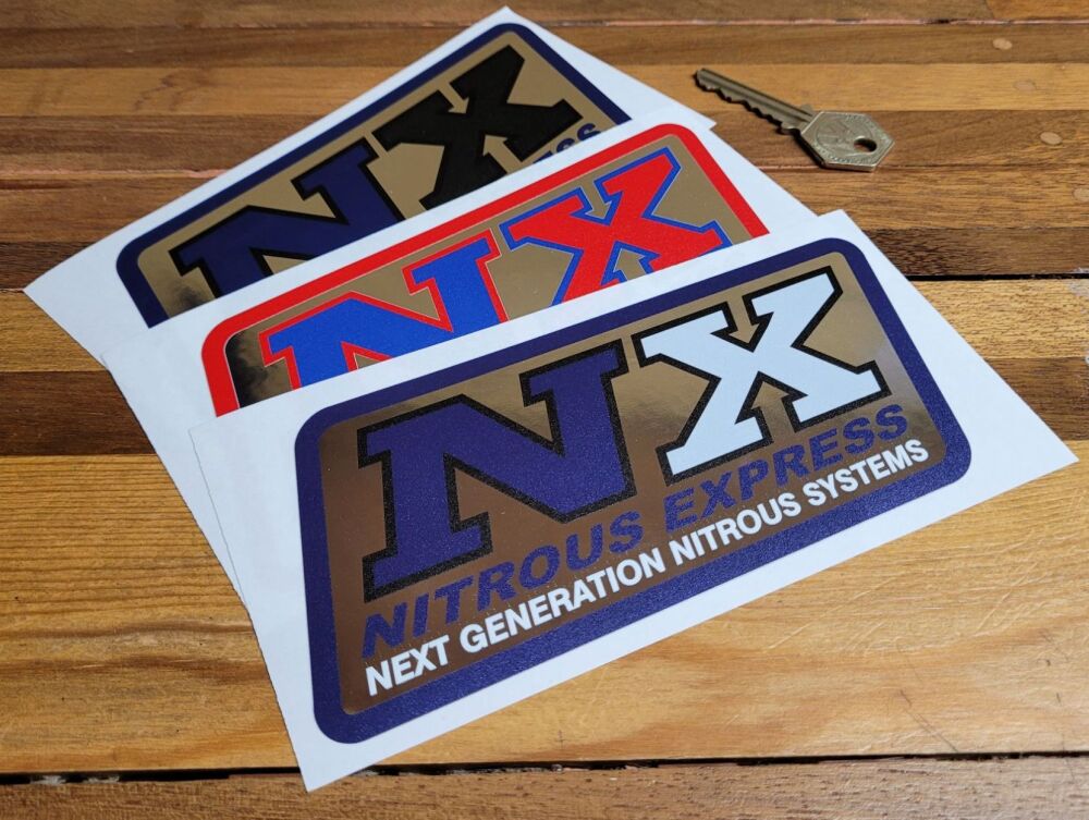 NX Nitrous Express Stickers - 6.5" Pair