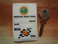 Lotus & Shell Oils Service Sticker. 3".