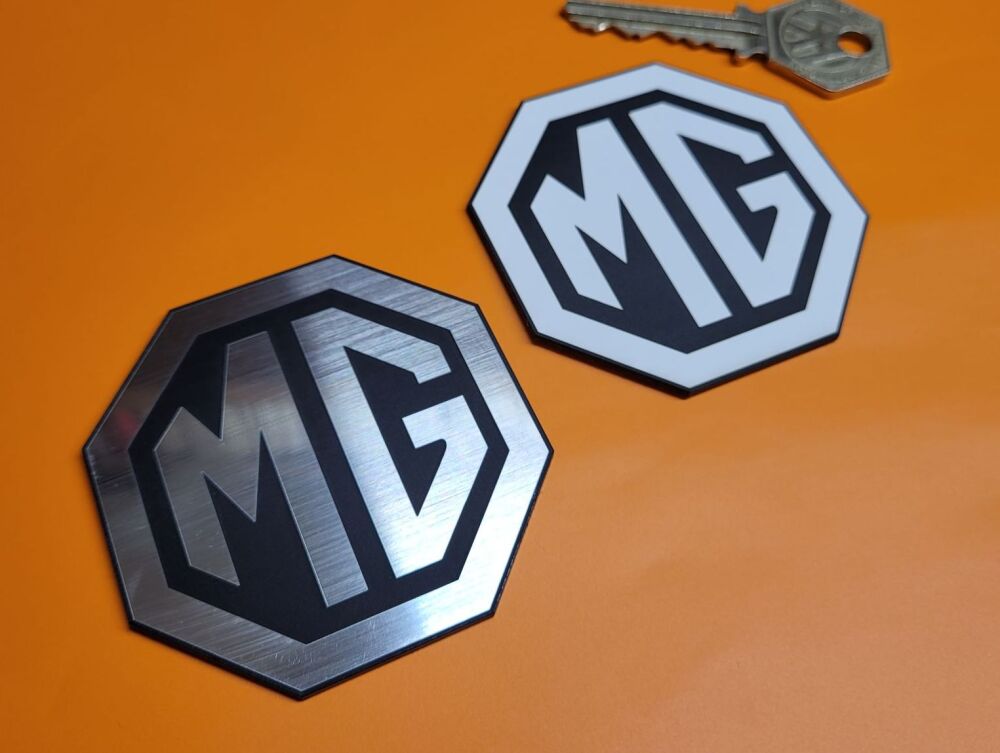MG Octagon Self Adhesive Car Badge - 2.5"