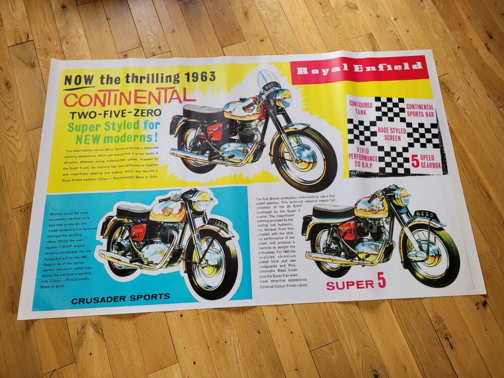 Royal Enfield Continental 250 Banner - 54" - Slight Second 065