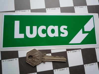 Lucas Car Battery Sticker. Green Break, No.2.
