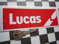 Lucas Car Battery Sticker. Red Break, No.5.