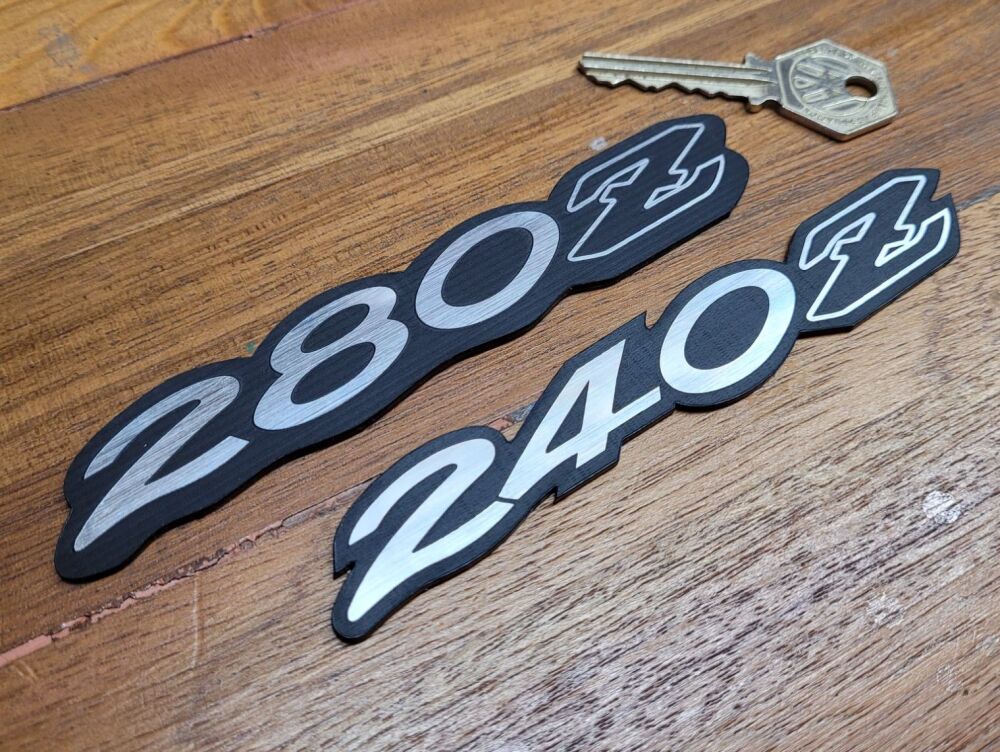 Datsun 240Z or280Z Self Adhesive Car Badge - Black Z - 140mm