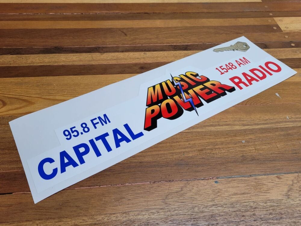 Capital Radio Music Power Sticker - 15"