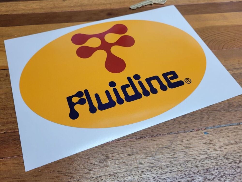 Fluidine Motor Oil Plain Style Sticker - 8.75"