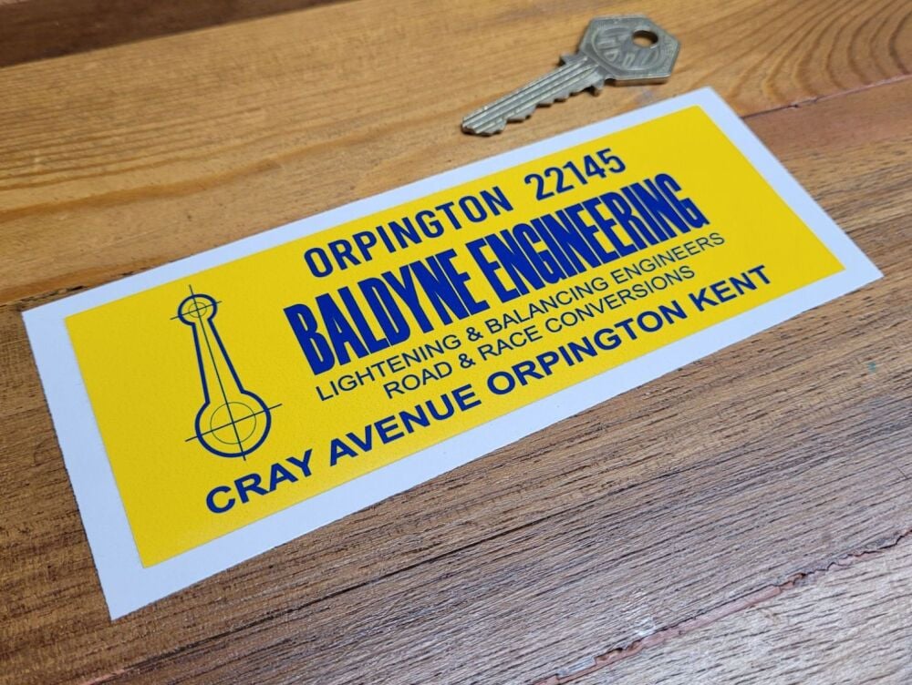 Baldyne Engineering Orpington Sticker - 6"