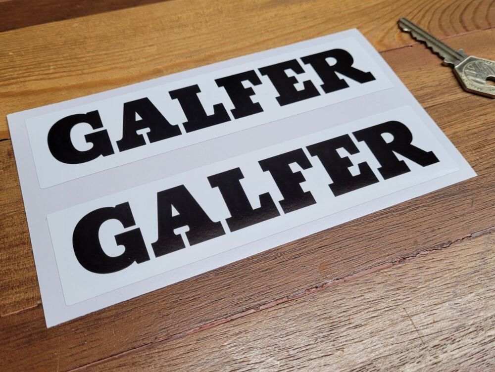 Galfer Oblong Stickers - 6.25" Pair