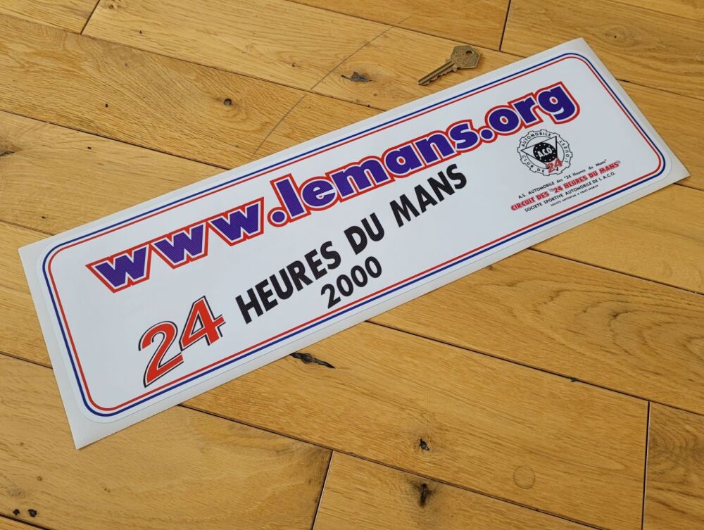 24 Heures Du Mans 2000 LeMans Le Mans Oblong Sticker - 19"
