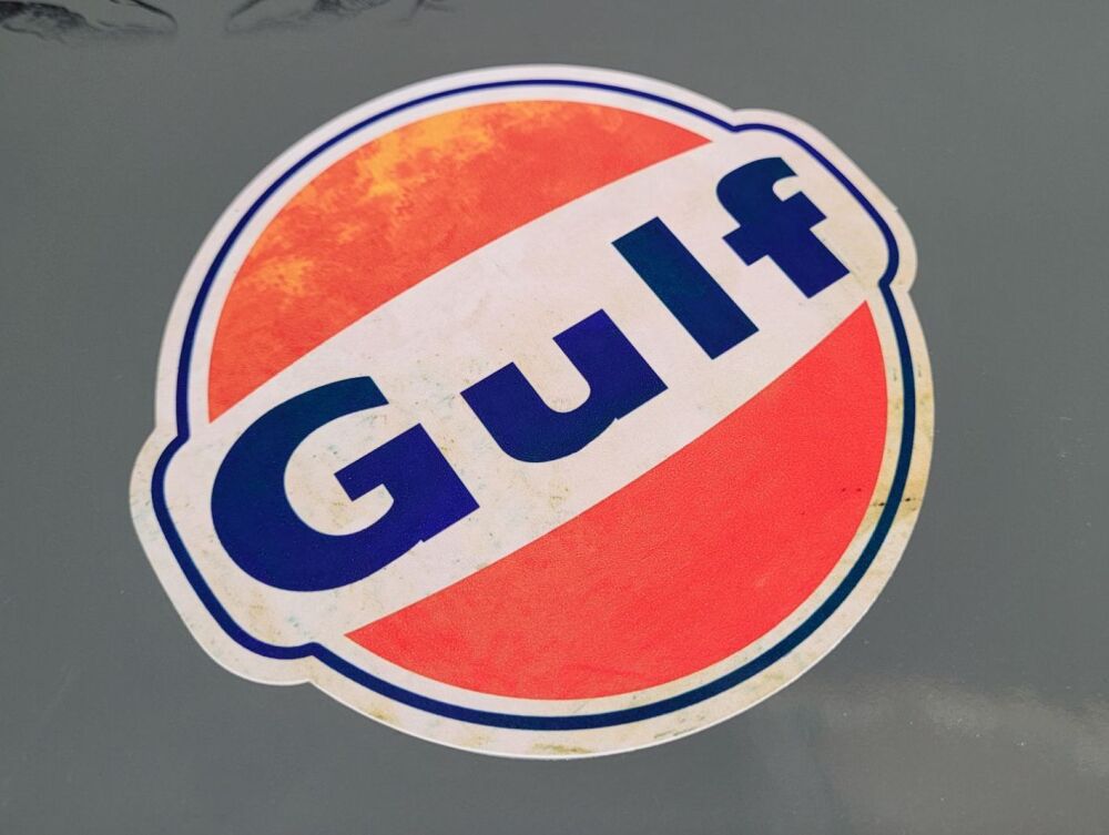 Gulf Aged Style Sticker - 18"