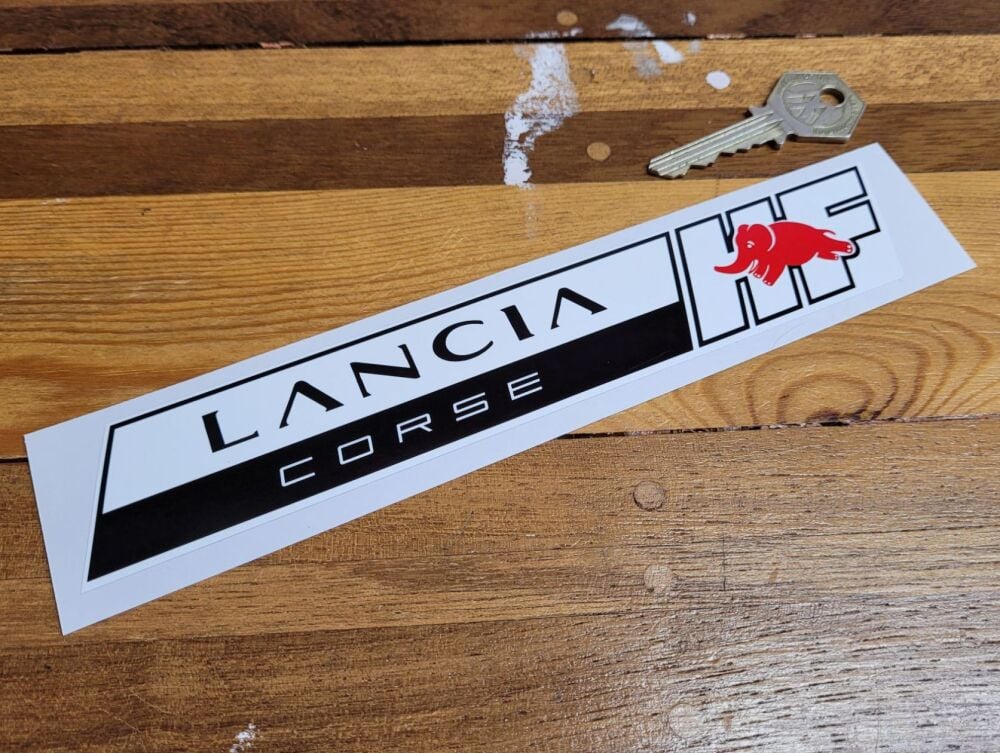 zzz Lancia Corse Delta Integrale Slanted HF & Elephant Sticker - 8