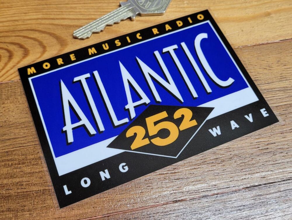 zzz Atlantic 252 Long Wave Radio Sticker - 4.5