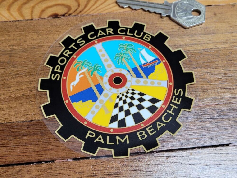 zzz SCCPB Sports Car Club Of Palm Beach Window Sticker - 4