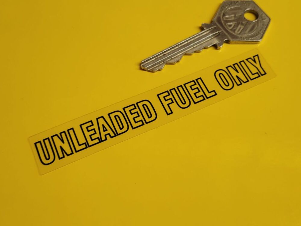 Ferrari Unleaded Fuel Only Window Sticker - 4"