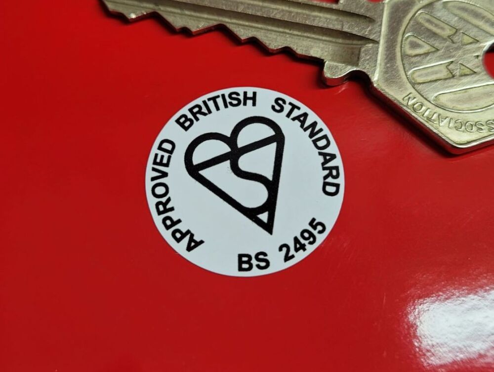 zzz Approved British Standard BS 2495 Stickers - 1" Pair (Dec 25)