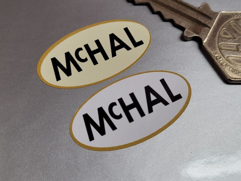 McHal Helmets Oval Stickers - 35mm Pair