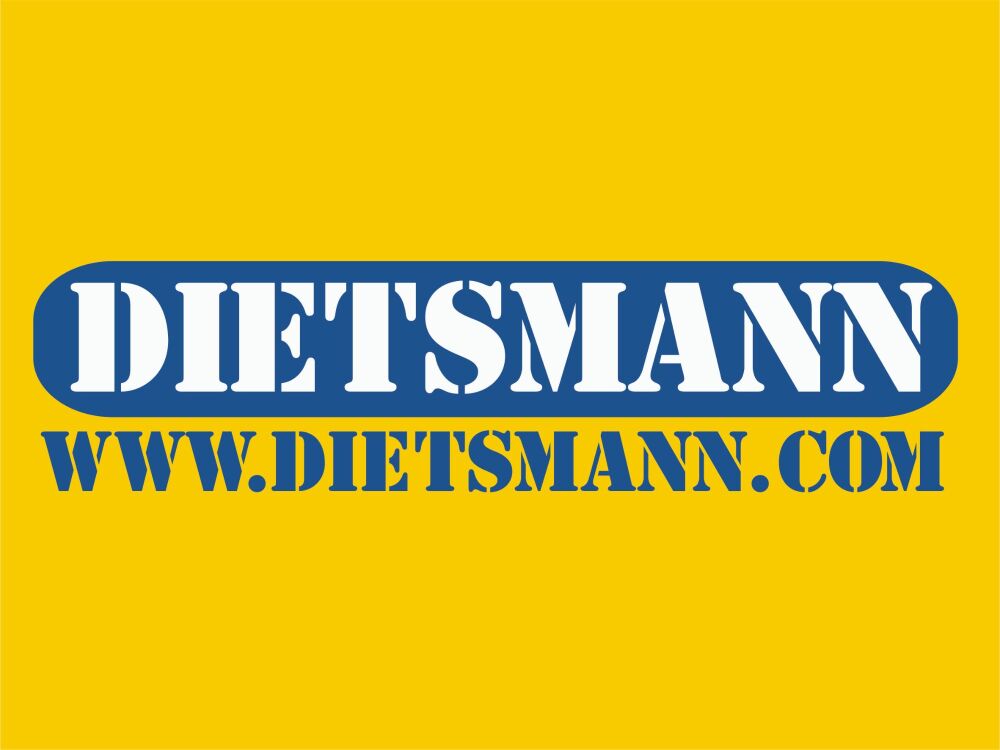 Dietsmann Printed & Cut Text Sticker - 13"