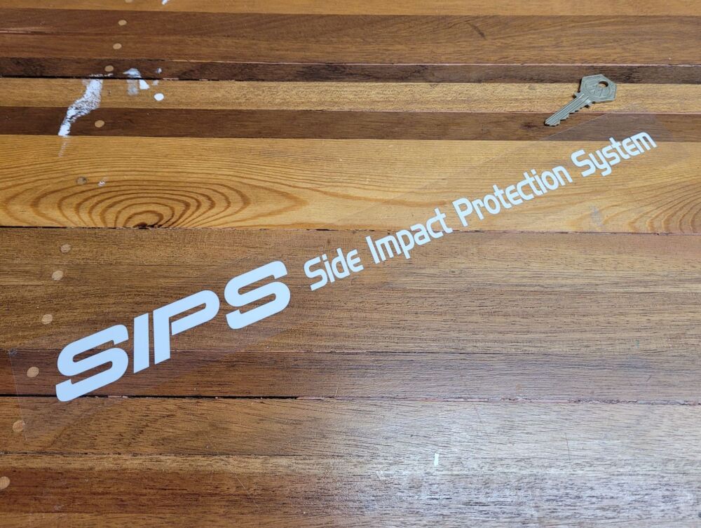 zzz Volvo SIPS Side Impact Protection System Window Sticker - 16.5
