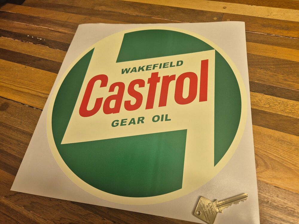 Castrol Wakefield '58 Onwards Gear Oil Cream Sticker - 12