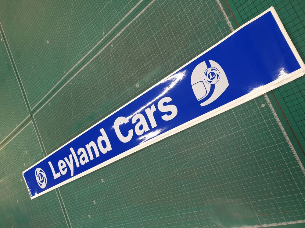 British Leyland BL Leyland Cars ST Screentop Sunstrip Translucent Blue  - 48"