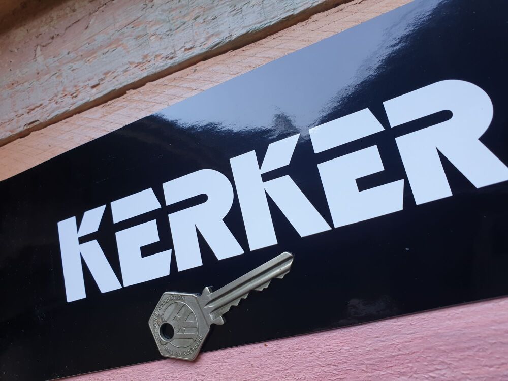 KERKER Exhausts cut vinyl lettering Sticker - 175mm/7 inch