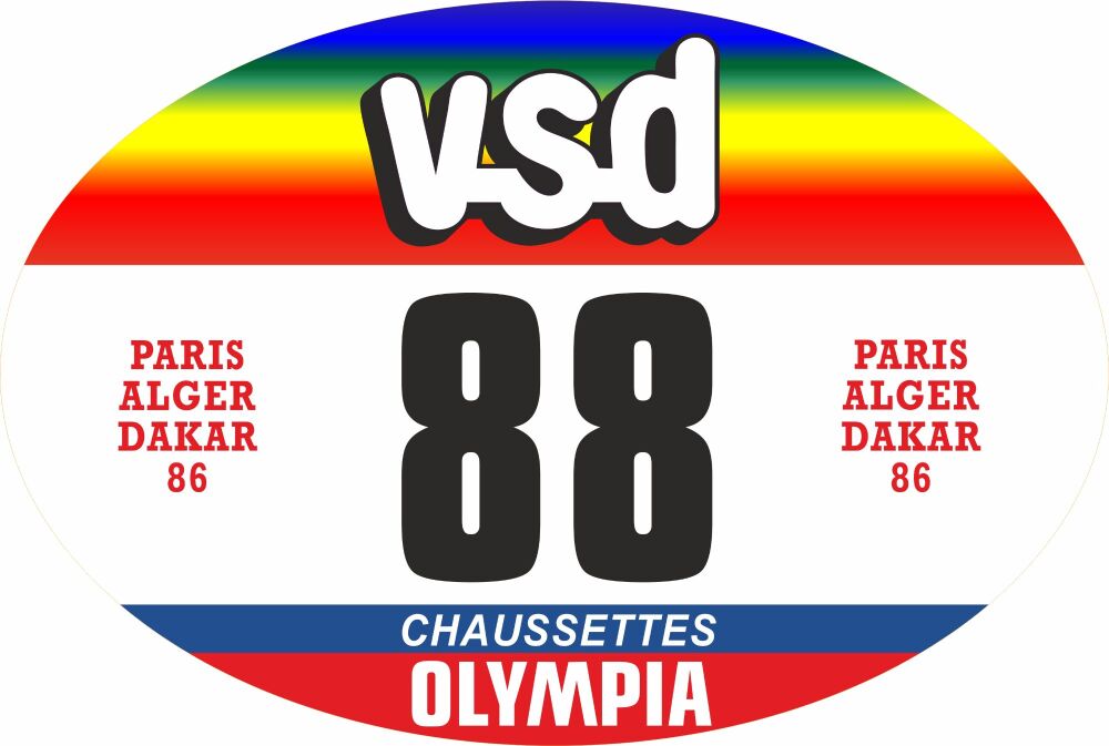 Paris Dakar Rally CUSTOM Sticker EXAMPLES