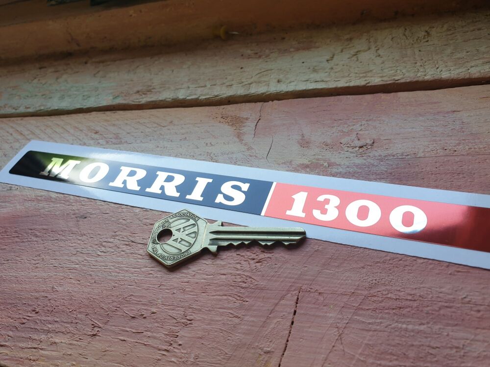 Morris 1300 boot badge infill foil sticker.